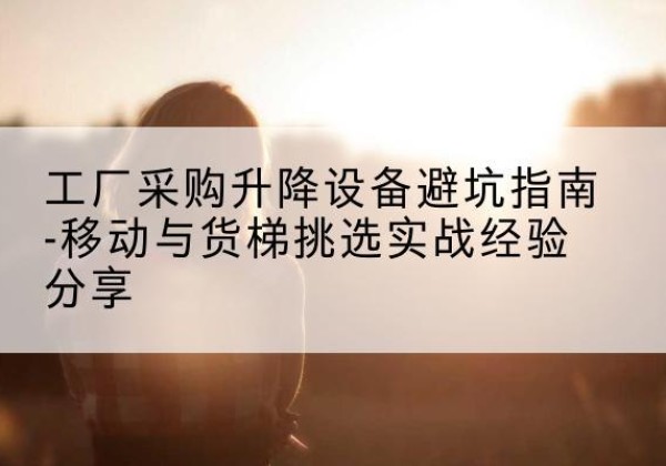 和硕移动式升降机怎么选-工厂采购升降设备避坑指南-移动与货梯挑选实战经验分享